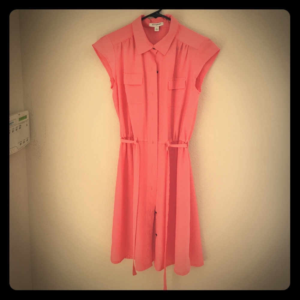 Banana Republic Coral Blush Button down dress